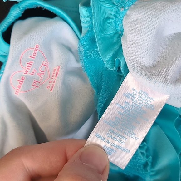 Baby Girl Swimsuit Set of 3 One Piece Ruffle Cat & Jack Children Place Circo - Picture 14 of 14